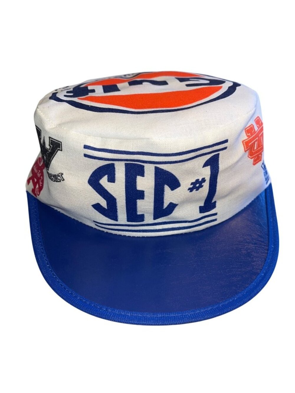Vintage SEC Team Logos Painters Cap Gulf Oil Sports Productions Snapback